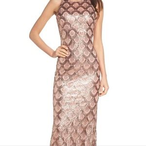 Morgan & Co. Rose Gold Prom Dress Size 5